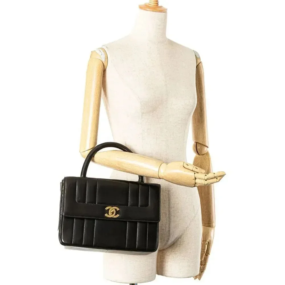 CHANEL Pre-Owned 1994-1996 Lambskin Mademoiselle Kelly Top Handle Bag handbag